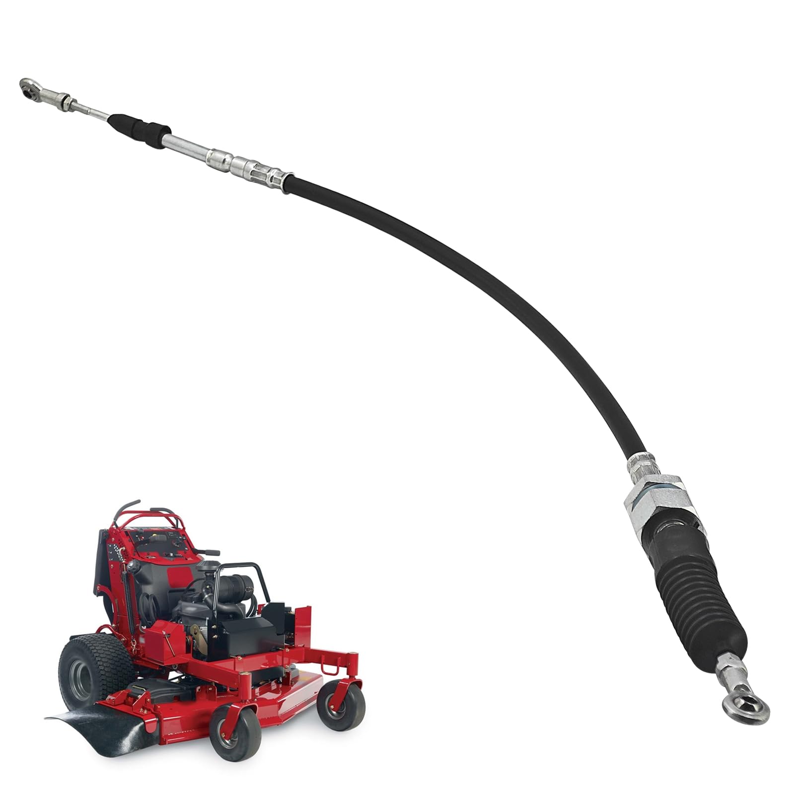 Photo 1 of 119-7366 Steering Control Cable Assembly Compatible with Toro Grandstand Mowers 48 52 60