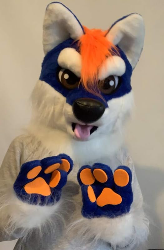 Wolf fursuit head I Wolf furry costume for kids I Kids