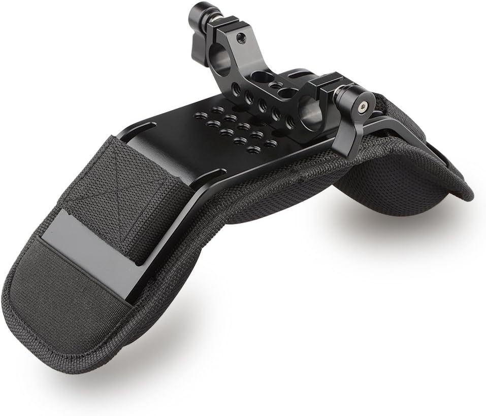CAMVATE Camera Shoulder Pad with 15mm Railblock for Video Camcorder