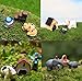 yueton Pack of 10 Sets Miniature Ornament Set for Dollhouse Decor Fairy Garden