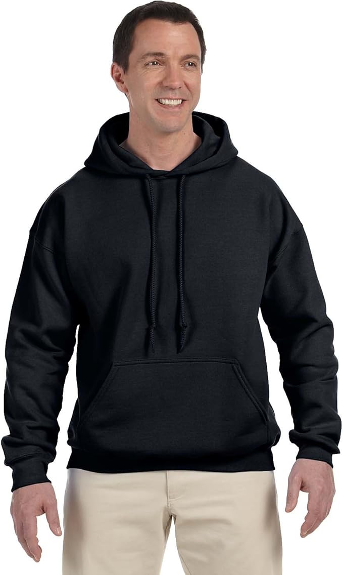 gildan heavy blend black hoodie