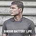 Skullcandy Method Bluetooth Wireless Sweat-Resistant Sport Earbuds with Microphone, Secure Around-The-Neck Collar, 9-Hour Rechargeable Battery, Perfect for Working Out, Black/Red