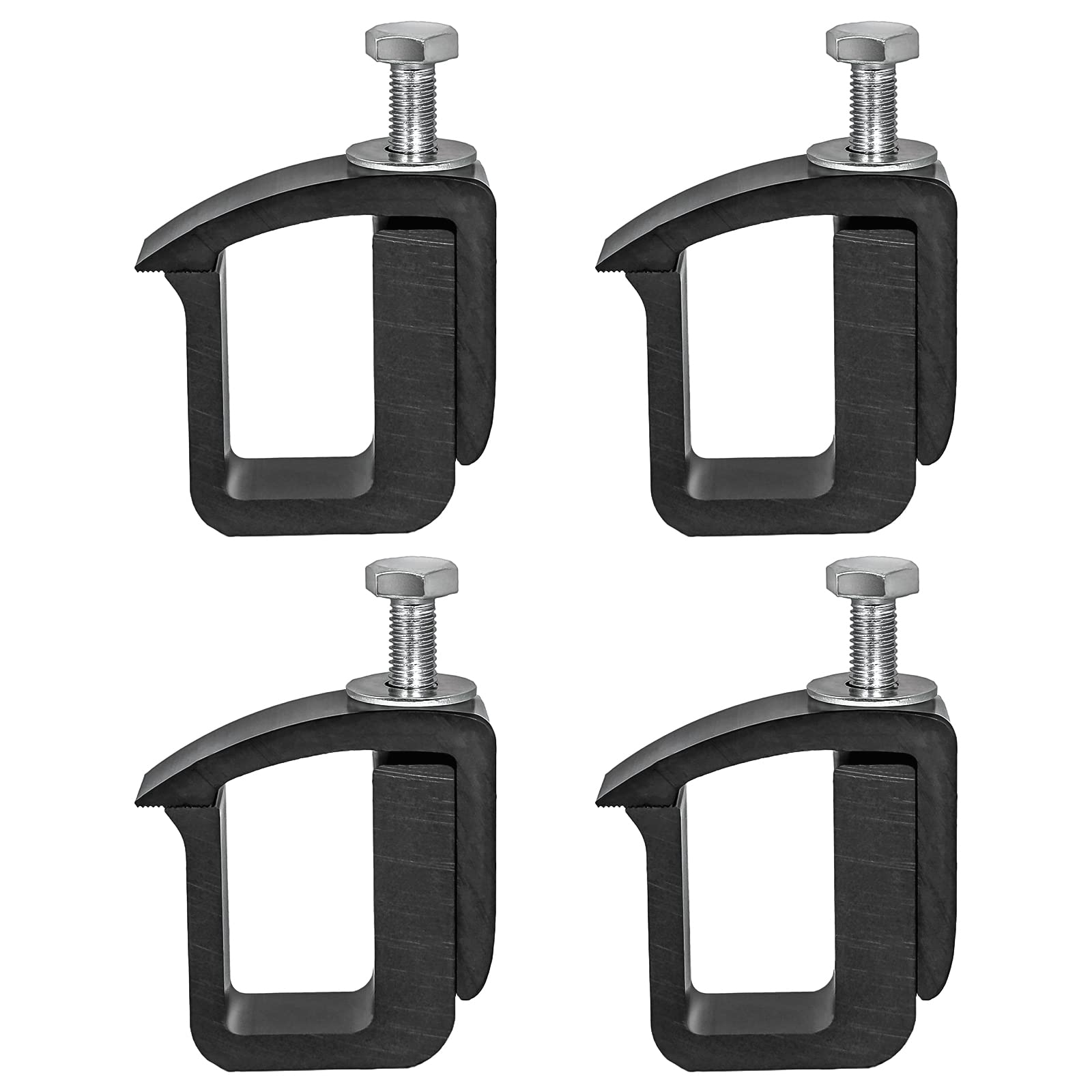 Photo 1 of AA-Racks P-AC-02 Clamp for Truck Cap, Camper Shell, Topper for a Short Bed Pickup Truck (Set of 4),Black