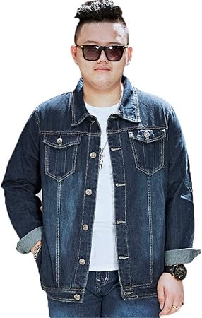 mens plus size denim jacket