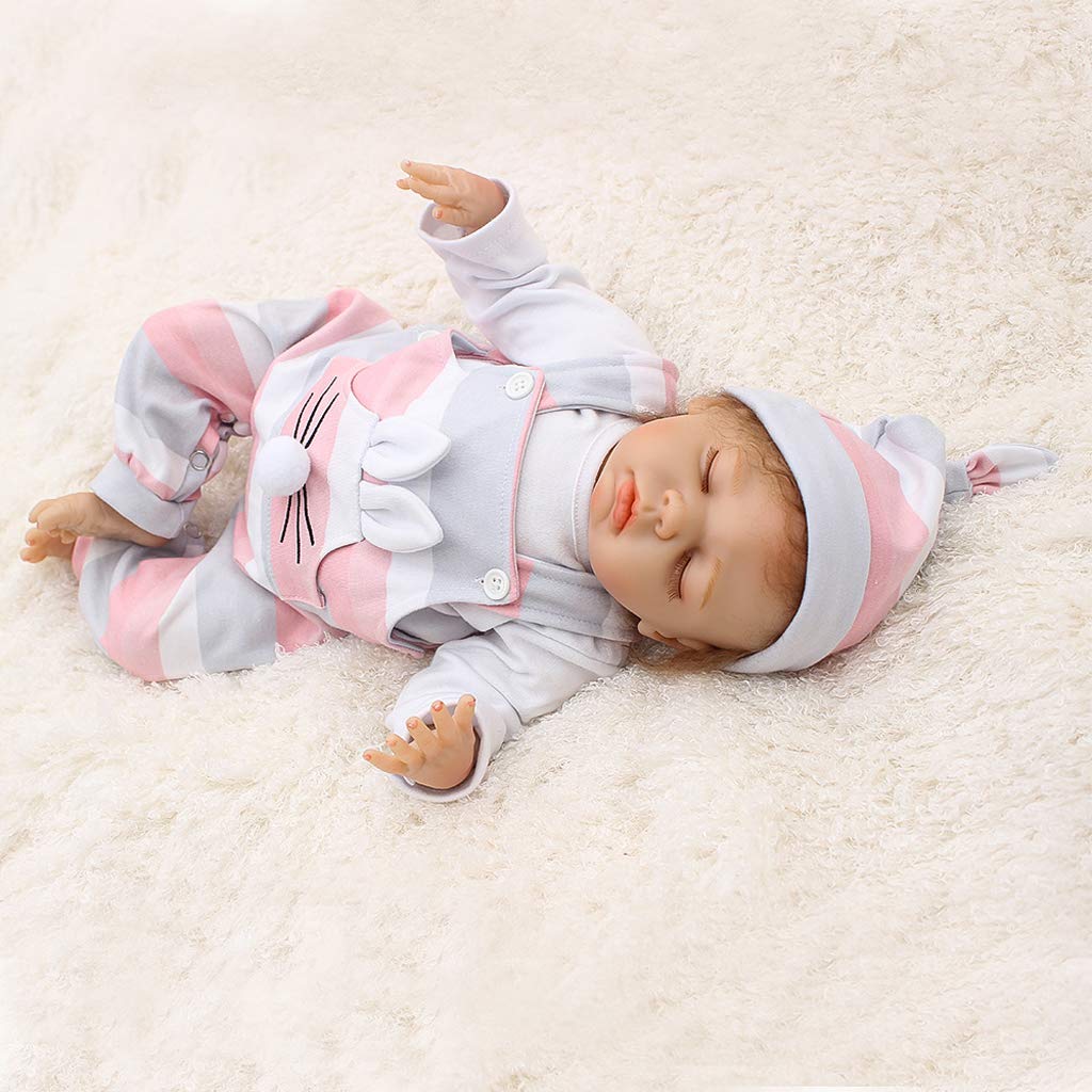 P Prettyia Poupee Reborn Poupee Bebe Fille Garcon Poupon Vrai Bebe 17 Pouces 22 Poupees Et Poupons Jeux Et Jouets Zwembaddebeemd Nl