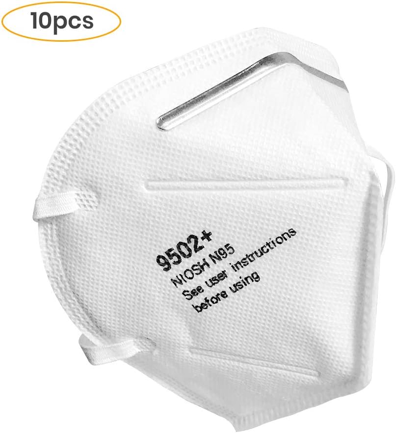 5PLYS 𝐅𝐅𝐏𝟐 𝐍𝟗𝟓 Respirätors Double-Layer Face mäsks with Earloops 10Pcs