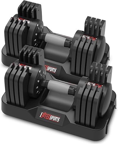 EnterSports 12kg/18kg/27kg Verstellbare Hanteln Einstellbare Platzsparende Hantel, Hanteln Verstellbar mit rutschfestem Griff, Gut für Zuhause, Büro, Fitnessstudio, Körpertraining