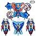 9Pcs Superman Foil Balloons for Children's Birthday Party Supplies Decorations