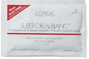 L'OREAL TECHNIQUE Super Oreal Blanc Hair Lightener - Off-the-Scalp Bleaching Powder, No Drip, Creamy Formula, 1.13 Oz
