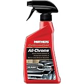 Mothers California Gold All-Chrome, 12 oz. (05222) | Cleans &amp; Polishes Chrome, PVD &amp; Chromed Plastics, Removes Fingerprints, Bugs, Water Spots, Leaves a Protective Barrier