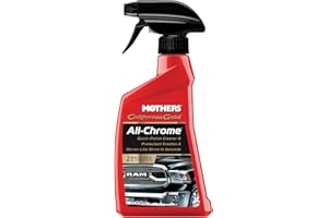Mothers California Gold All-Chrome, 12 oz. – Cleans & Polishes Chrome, PVD & Chromed Plastics, Removes Fingerprints, Bugs, Water Spots & Smudges, Leaves a Brilliant Shine & Protective Barrier (05222)