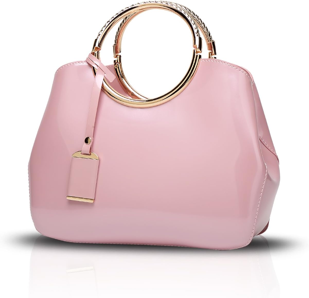 TisdainiWomen's Handbags Fashion Designer Patent Leather Casual Cross-Body Top-Handle Shoulder