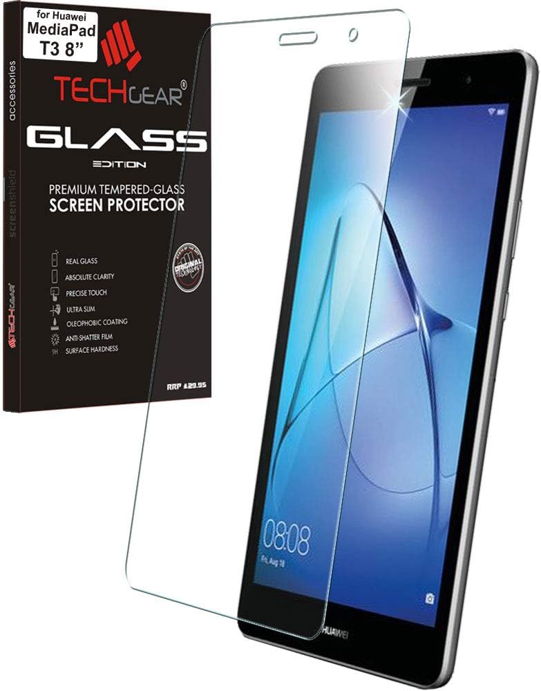 TECHGEAR GLASS Edition fits Huawei MediaPad T3 8 (8" Screen)
