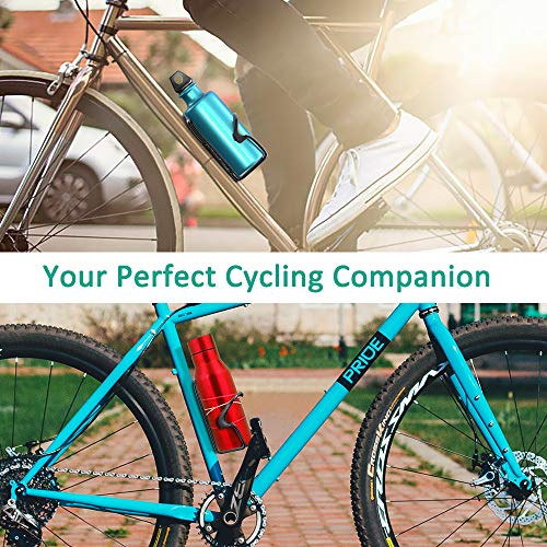 Bovon Bike Water Bottle Holder, Premium Aluminum Alloy MTB Bicycle Water Bottle Cage Bracket Fit 17-34 oz Bottle with Secure Screw Mounting, Perfect for Cycling, Commuting, or Other Outdoor Activity