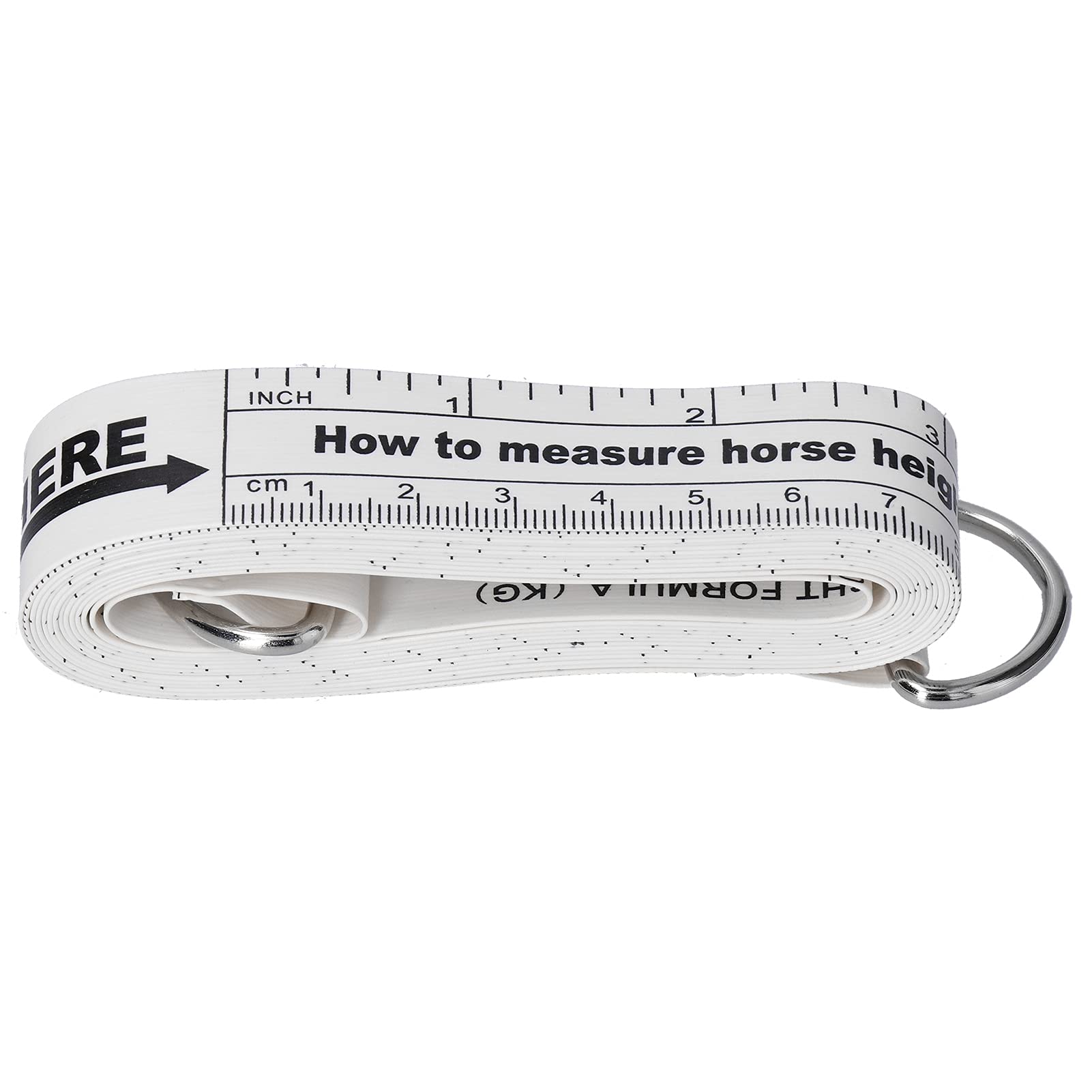 2.42m Horse Measuring Stick Horse Weight Tape Double Sided Size Chart Waterproof Tear Proof Tape Measure for Farm Animal Husbandry