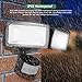 GLORIOUS-LITE 950LM Solar Lights Outdoor, 5500K Motion Sensor Security Light with Auto & Permanent On Mode, IP65 Waterproof LED Security Light, 2 Adjustable Head Solar Flood Light for Porch, Backyard
