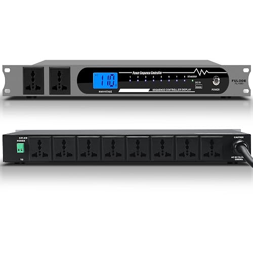 2000W 10 Socket Sequential Rack Professional Audio Power Conditioning ...