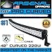 No.1 40 inch 5D Curved 228 W Pro Series CREE LED Light Bar Design Spot Flood Combo beam, Offroad Trucks 4x4 radius fog JEEP Trucks UTV 4x4 Polaris Razor 1000 SxS Raptor Free LED Light Bar Switch Kit
