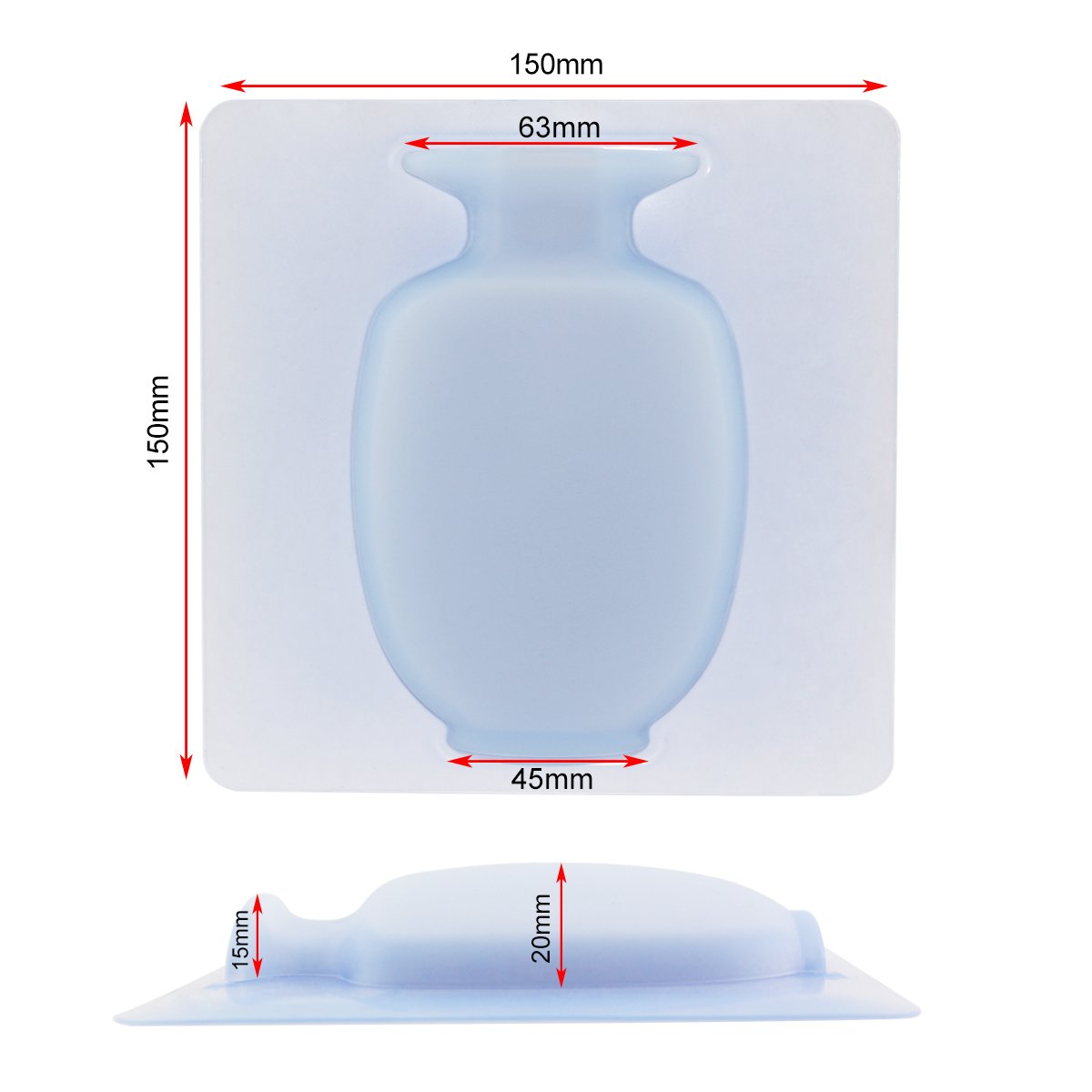 Coolnice Wall Vase Hanging Flower Container with Strong Sticky - Food Grade Silicond - Great for Indoor Outdoor Decoration