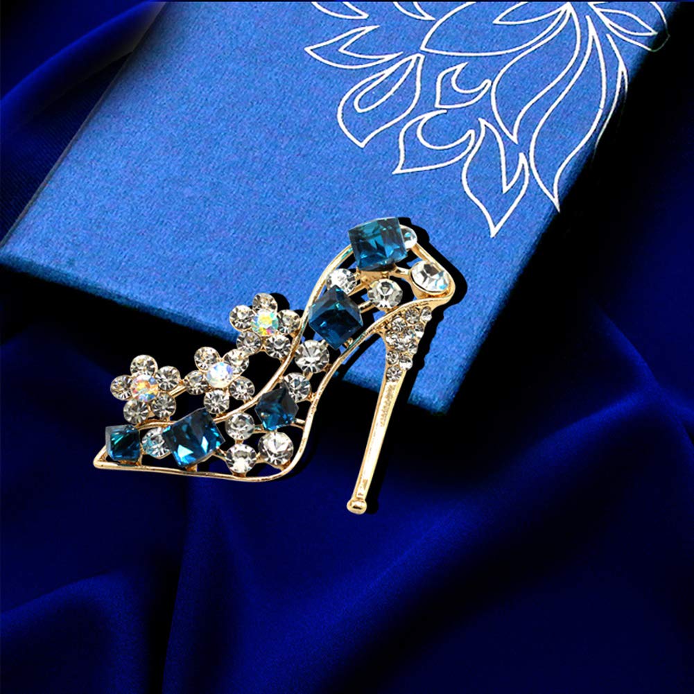 MECHANGE Brooches for Women with Crystal, 3D Hollow Jewelry Rhinestone Brooch Pins, Vintage Brooch Gifts for Wedding/Daily/Birthday