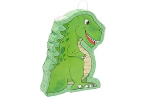 BLUE PANDA Dinosaur Pinata for Boys Birthday Party Supplies, Dino Decorations, Green (Small, 12 x 15.5 x 3 In)