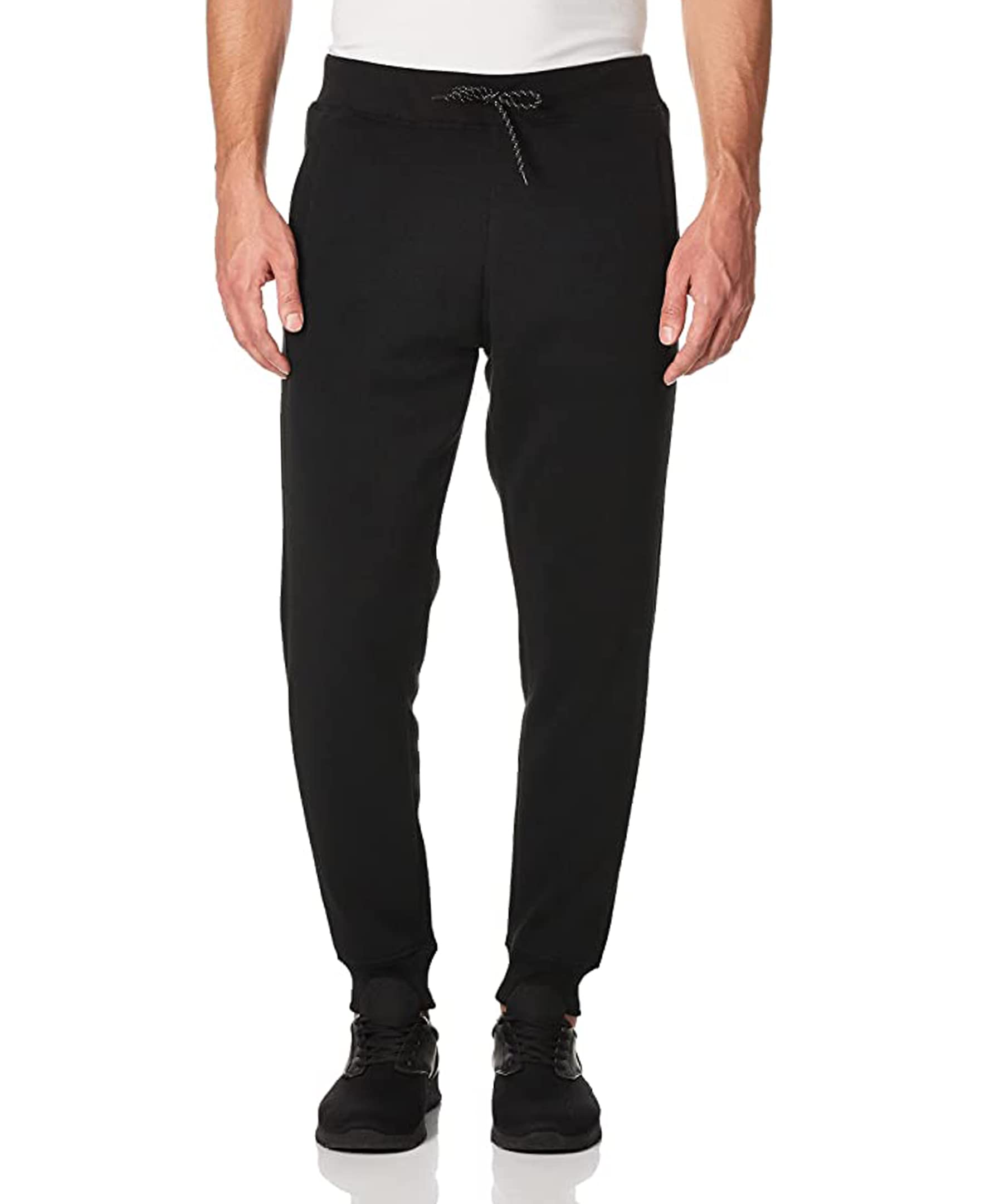 Photo 1 of WT02 Men's Fleece Sweatpants & Joggers (Regular & Extended Sizes), Black, Medium