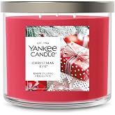 Yankee Candle Christmas Eve Scented Candle, 14.5oz 3-Wick | Up to 40 Hour Burn Time, Room Filling Fragrance, Long-Lasting Scent, Premium Plant Wax Blend, Consistent Burn, Giftable