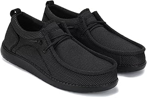 1TAZERO Wide-Shoes for Men-Slip on Walking-Loafers Casual-Shoes - Wide Width Comfortable Orthopedic Shoes for Men with Arch Support for Plantar Fasciitis
