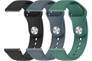 YILED Silicone Watch Bands Quick Release 20mm 22mm Soft Sport Replacement Watch Strap for Women Men