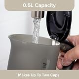 Quest Black Compact Travel Kettle 0.5L Dual Voltage 600W 2 Cups view 7