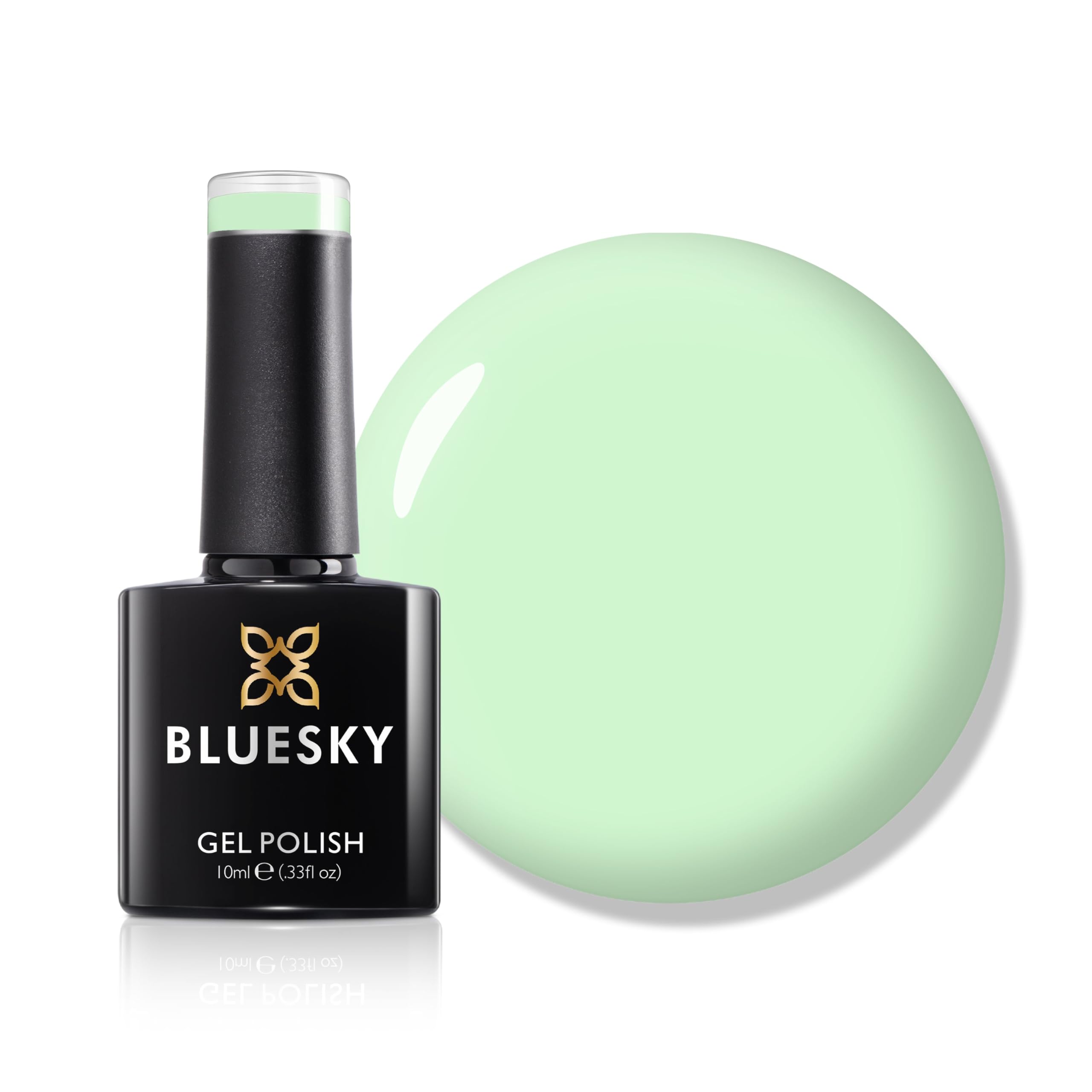 Bluesky Gel Nail Polish, Mental Mint A047, Light Green, Long Lasting, Chip Resistant, 10 ml (Requires Drying Under UV LED Lamp)