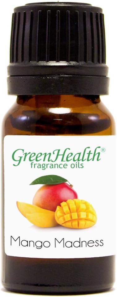10 ml Mango Madness Fragrance Oil (Glass Bottle w/Euro Dropper) - GreenHealth