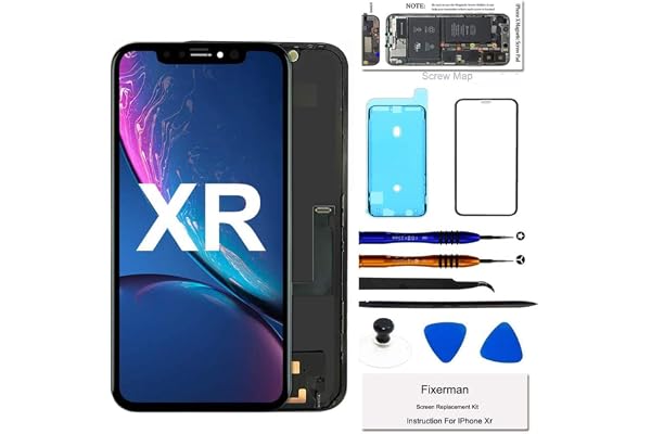 Fixerman for iPhone XR Screen Replacement 6.1 inch,LCD Display Touch Screen Digitizer Assembly with Repair Tools, Compatible