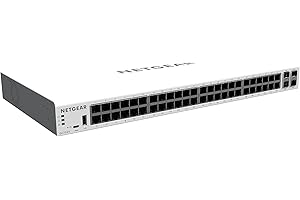 NETGEAR 52-Port Gigabit Ethernet Smart Managed Pro Switch with Insight Cloud Management (GC752X) - with 2 x 1G SFP and 2 x 10