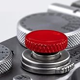 Fuji Shutter Release Button Accessories: Fujifilm Camera Soft Shutter Button - Red Shutter Button for Canon Nikon Leica Film X100V X100F Xt5 Xt4 Xt3 Xt2 Xt30 Xt20 Xt10 Xpro3 Xpro2 Xpro1