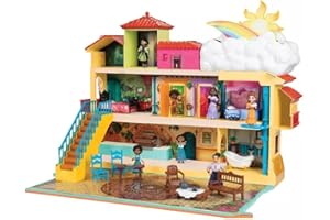 Disney Encanto Magical Madrigal House Playset with Mirabel Doll & 14 Accessories - Features Lights, Sounds & Music!