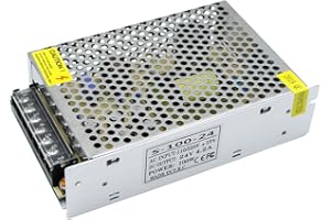 inShareplus 24V 4.2A 100W, DC Universal Regulated Switching Power Supply, Converter AC 100-240V to DC 24 Volt LED Driver, Transformer,Adapter for LED Strip Light, 3D Printer, Computer Project, CCTV