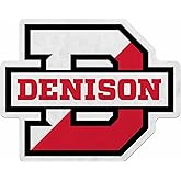 Rico Industries NCAA Denison Big Red Shape Cut Pennant - Home and Living Room Décor - Soft Felt EZ to Hang