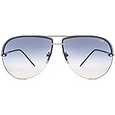NYS Collection Aviator Sunglasses for Women & Men Medium Fit Thin Metal Frame Gradient Mirror Lenses with 100% UV Protection