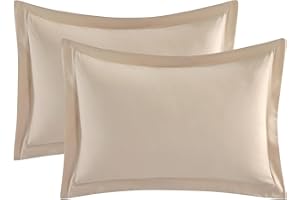 VANTA REPUBLIC Sham Pillows Set of 2, 20 X 30, Hypoallergenic Pillow Cover, High Thread Count, Double Brushed Microfiber, 2200 Series, 90 GSM, Hotel Collection, Pillow Shams for Queen Bed (Cream, Twin, Full, Queen)