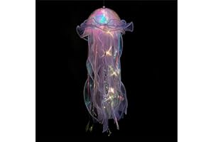 Diogeynu LED Glowing Jellyfish Lamp Under The Sea Theme Jellyfish Light Kids Room Party Decor Portable Night Light Led Campin