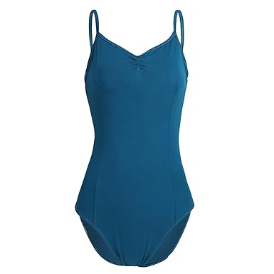 YiZYiF Damen Body Sportbody Fitness Ballett Trikot Ballettanzug Tanz-Body Gymnastik Leotard Tops mit Spaghettiträgern