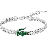 Lacoste Men's Arthor Jewelry Stainless Steel Adjustable Bracelet, Fashionable, For an Everyday Look