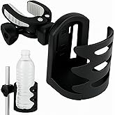 Vive Cup Holder for Walker, Wheelchair, Accessories, Stroller, Adults, Bike, Boat, Desk, Mobility Scooter, Rollator, Electric Wheel Chair - Portable Adjustable Cupholder Attachment, Near Universal Fit