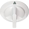 GE WE1M652 Genuine OEM Timer Knob (White) for GE Dryer