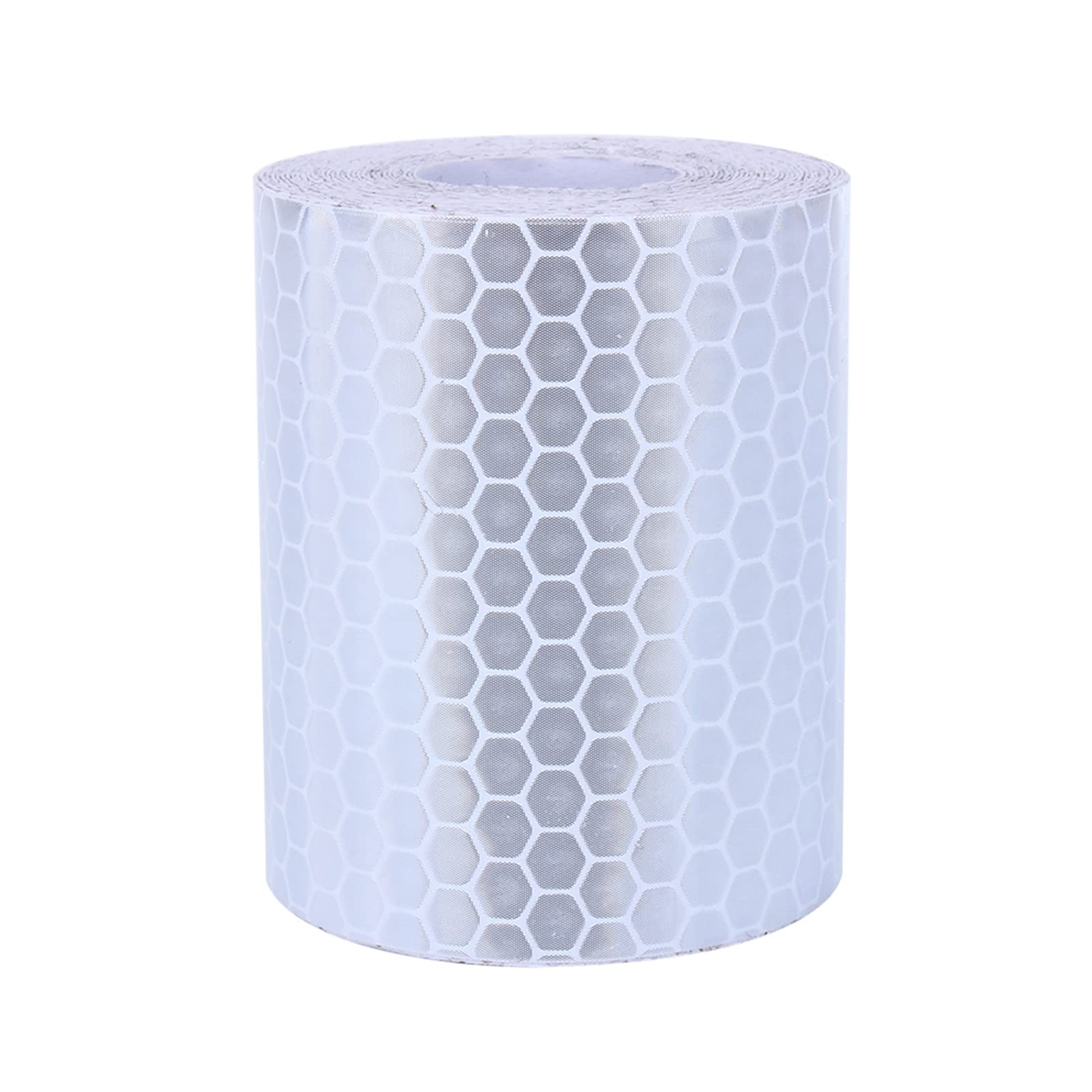 Hilitand Reflective Tape, 5cm*300cm/2"X197" Waterproof Self-Adhesive Warning Tape For Trucks Trailers Car Park Traffic Warning Caution Conspicuity Tape,White