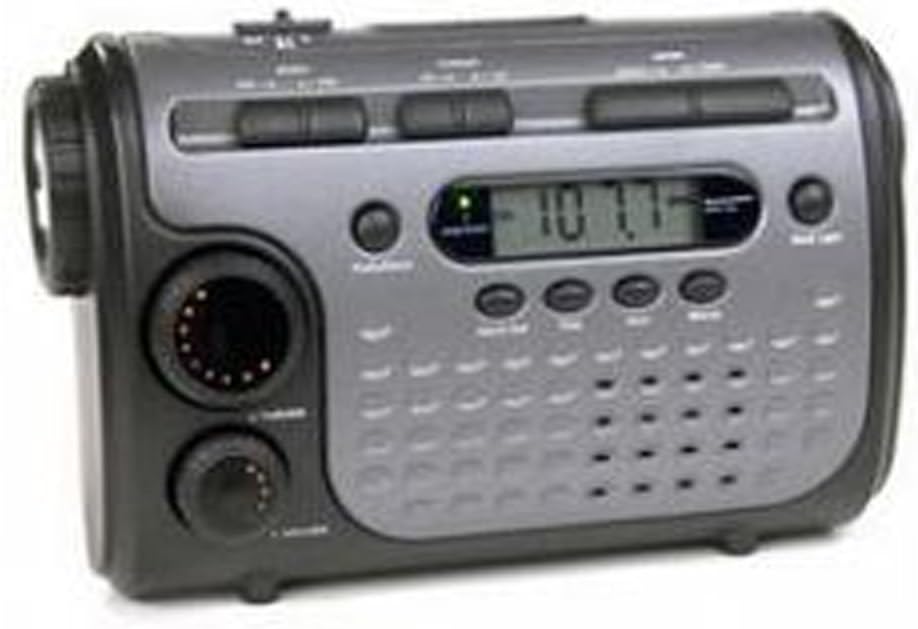 Sylvania Emergency Hand Crank AM/FM Radio with Flashlight, Emergency