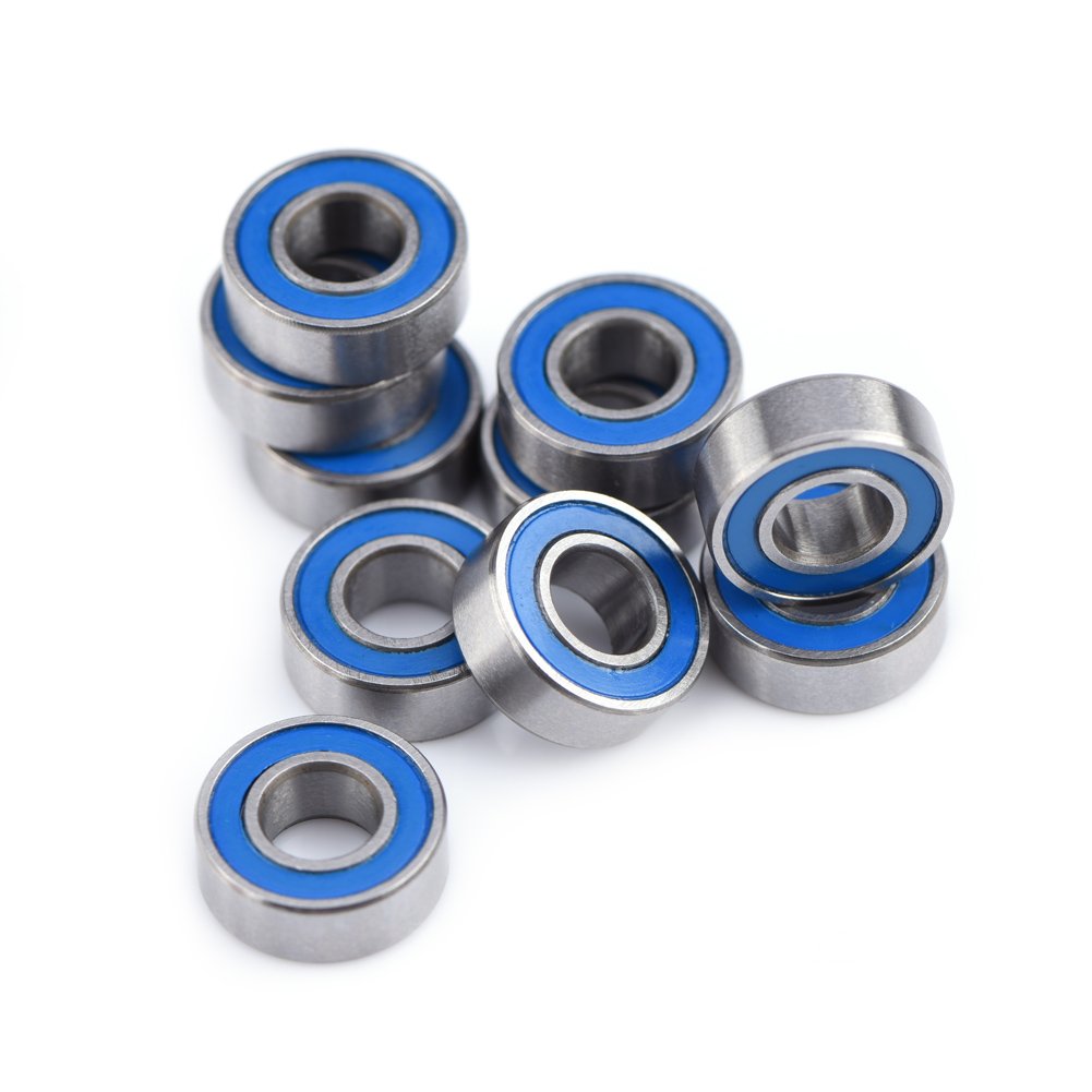 TOPINCN 10Pcs MR115-2RS Ball Small Bearings Steel Double-Shielded Miniature Ball Bearings 5x11x4mm for 3D Printer Quadcopter Model