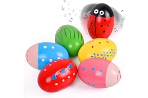 VAPCUFF Toys for 3 4 5 6 Year Old Kids, Wooden Maracas Musical Easter Eggs Easter Basket Stuffers for Toddlers Birthday for Toddlers Easter Gifts for Baby Easter Baskets for Girls Boys