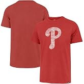 47 Brand MLB Men's Team Color Distressed Imprint Primary Logo Short Sleeve Baseball T-Shirt